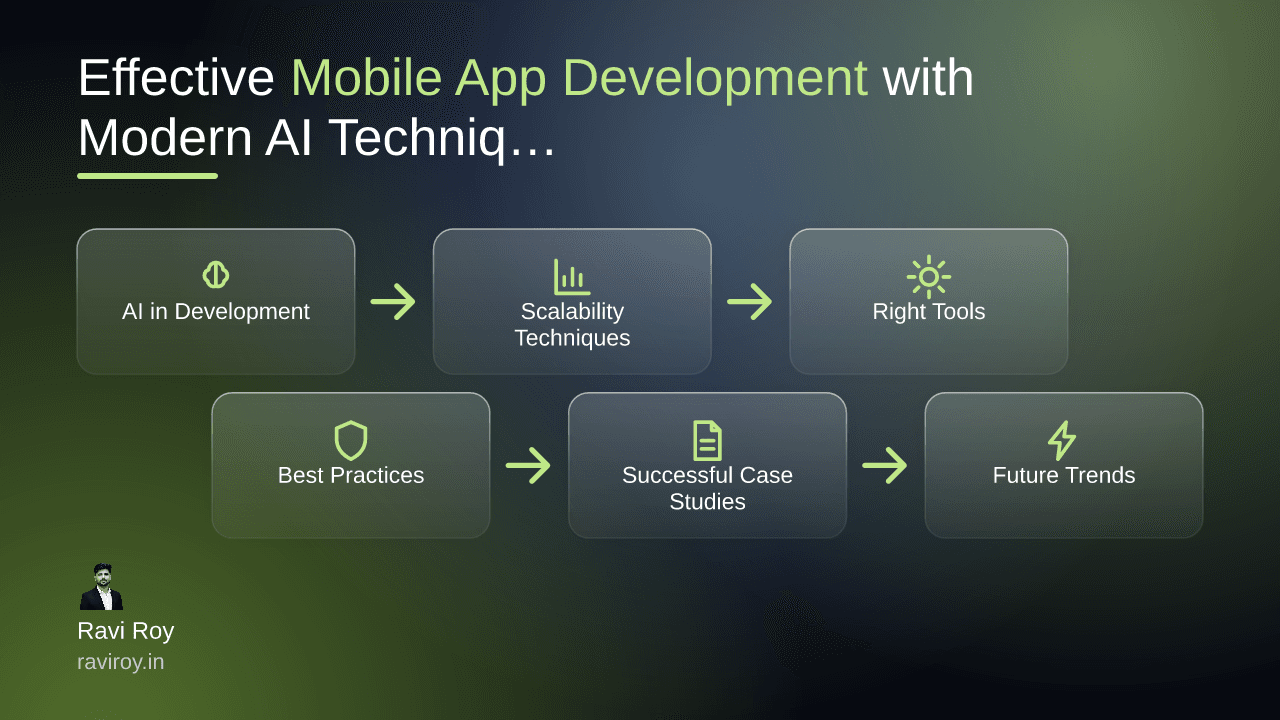 Effective Mobile App Development with Modern AI Techniques