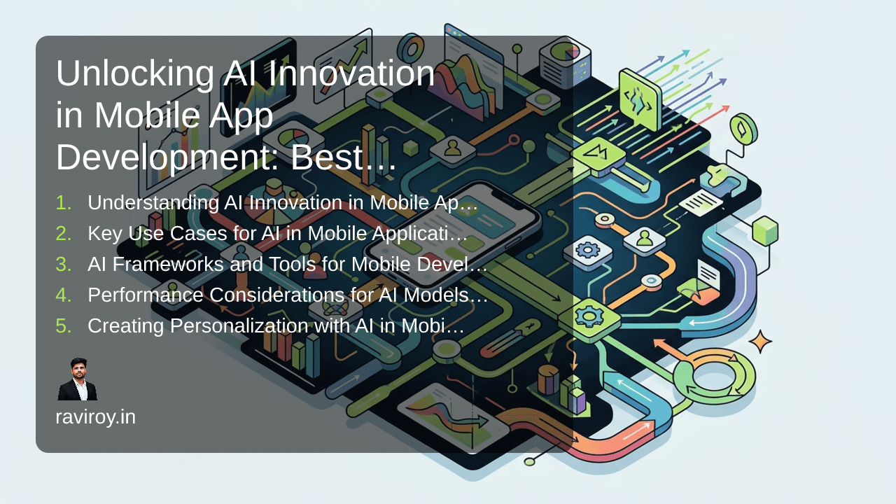 Unlocking AI Innovation in Mobile App Development: Best Practices