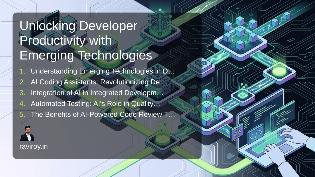 Unlocking Developer Productivity with Emerging Technologies