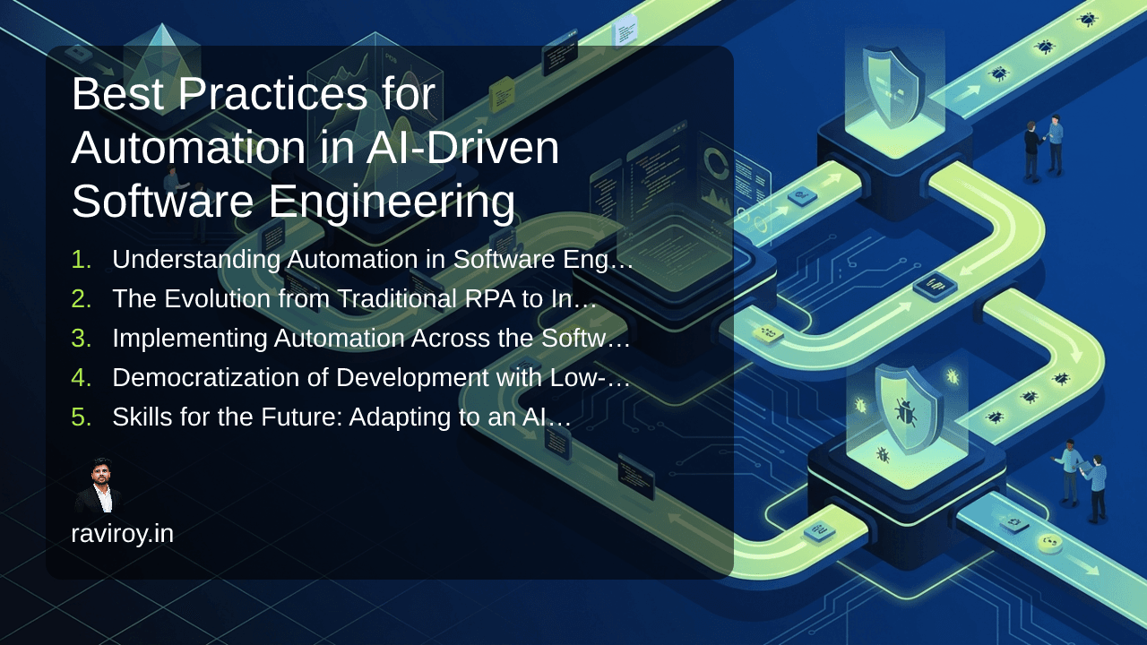 Best Practices for Automation in AI-Driven Software Engineering