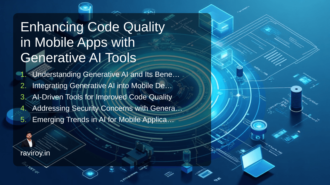 Enhancing Code Quality in Mobile Apps with Generative AI Tools