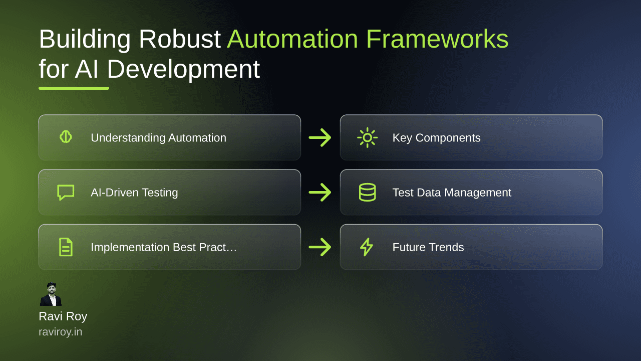 Building Robust Automation Frameworks for Successful AI Development