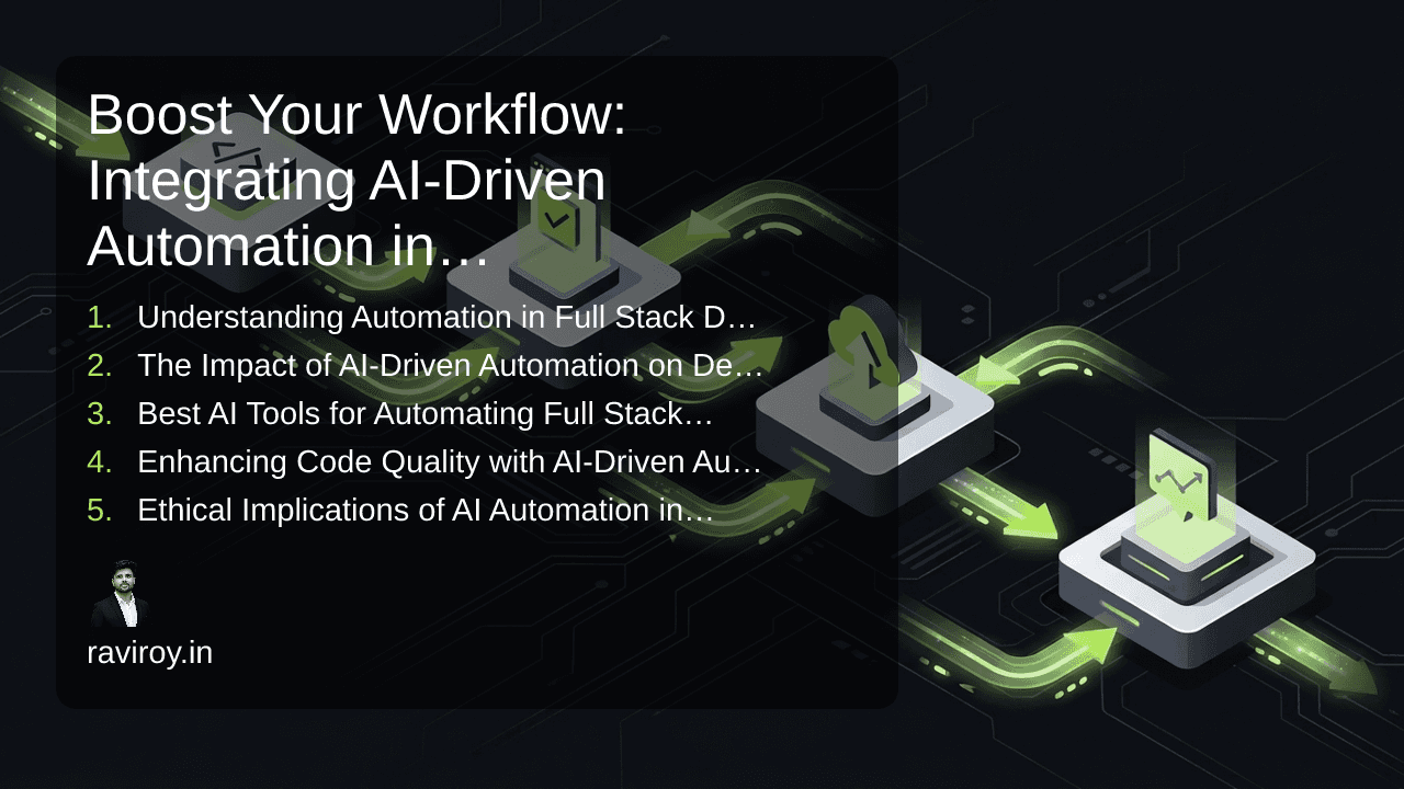 Boost Your Workflow: Integrating AI-Driven Automation in Development